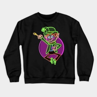 Lucky charms neon style bg Crewneck Sweatshirt